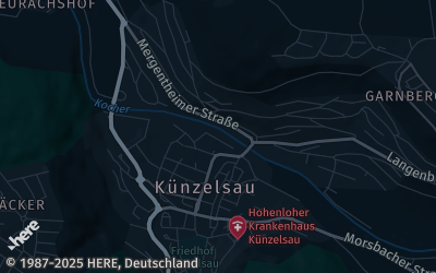 Heizung Map of Künzelsau