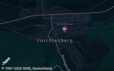 Heizung Map of Forchtenberg