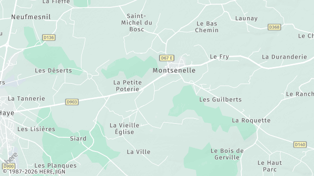 Carte de la zone d'intervention à Montsenelle