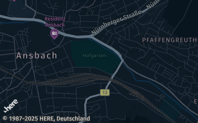 Heizung Map of Ansbach