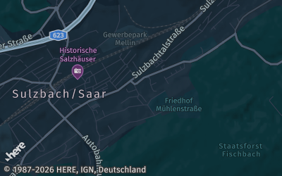 Heizung Map of Sulzbach / Saar