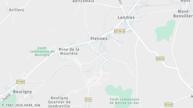 Carte de la zone d'intervention à Piennes