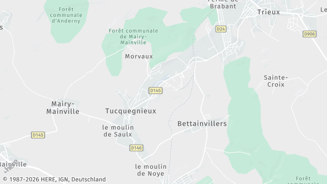 Carte de la zone d'intervention à Tucquegnieux