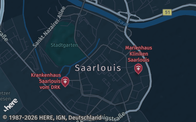 Heizung Map of Saarlouis