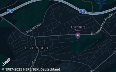 Heizung Map of Spiesen-Elversberg