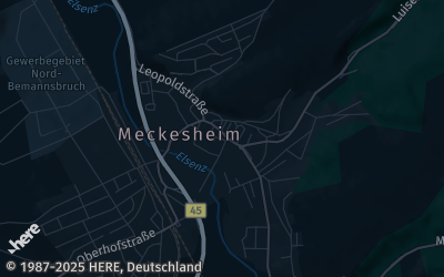 Heizung Map of Meckesheim