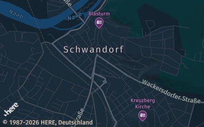 Heizung Map of Schwandorf