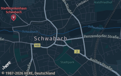 Heizung Map of Schwabach