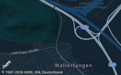 Heizung Map of Wallerfangen