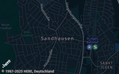 Heizung Map of Sandhausen