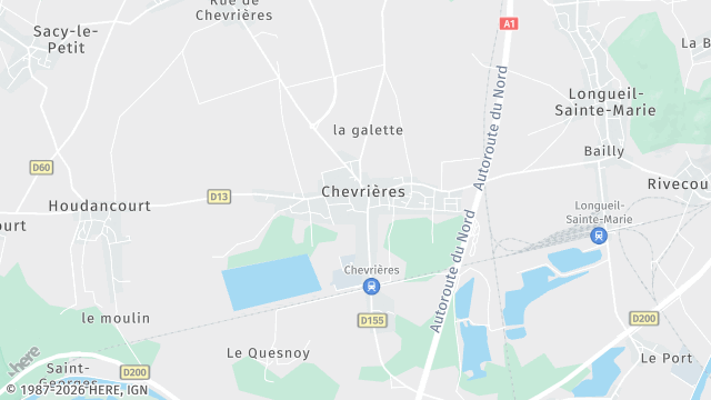 Carte de la zone d'intervention à Chevrières