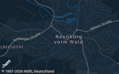 Heizung Map of Neunburg vorm Wald