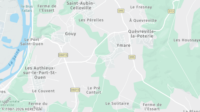 Carte de la zone d'intervention à Ymare