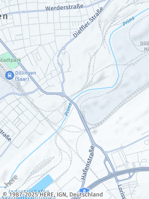 Here Map of Dillingen / Saar
