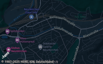 Heizung Map of Neunkirchen / Saar