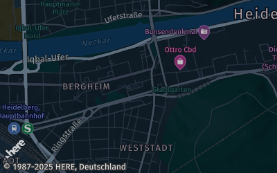 Heizung Map of Heidelberg