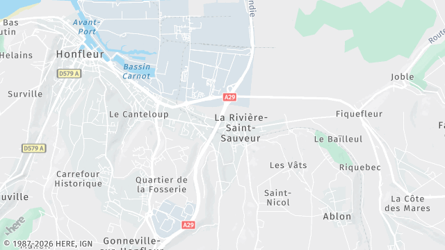 Carte de la zone d'intervention à La Rivière-Saint-Sauveur