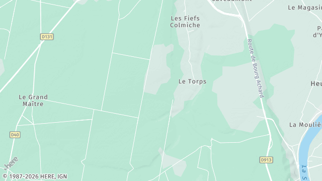 Carte de la zone d'intervention à Arelaune-en-Seine