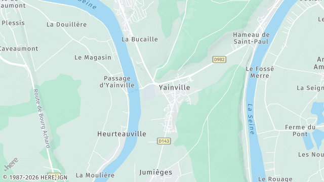Carte de la zone d'intervention à Yainville