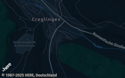 Heizung Map of Creglingen