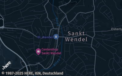 Heizung Map of Sankt Wendel