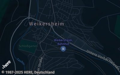 Heizung Map of Weikersheim