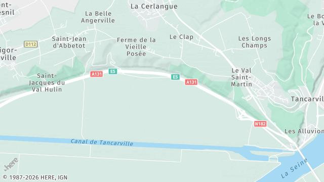 Carte de la zone d'intervention à La Cerlangue