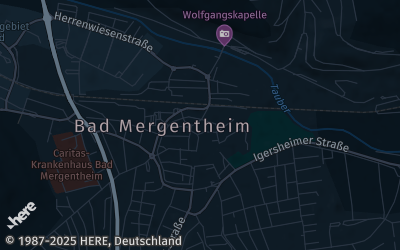 Heizung Map of Bad Mergentheim