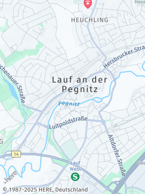 Here Map of Lauf an der Pegnitz