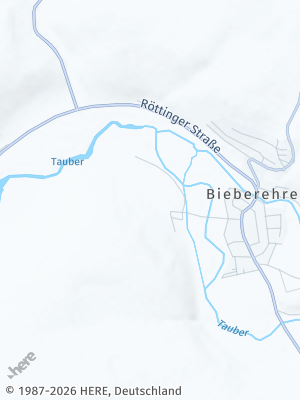 Here Map of Bieberehren