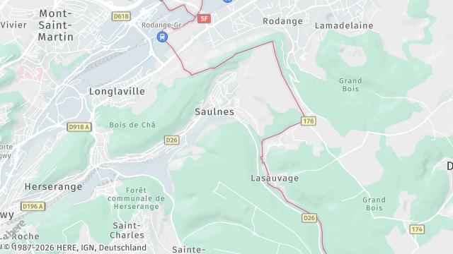 Carte de la zone d'intervention à Saulnes
