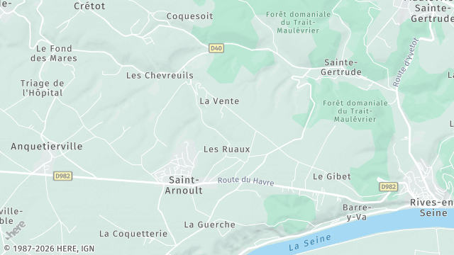 Carte de la zone d'intervention à Saint-Arnoult