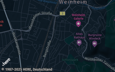 Heizung Map of Weinheim