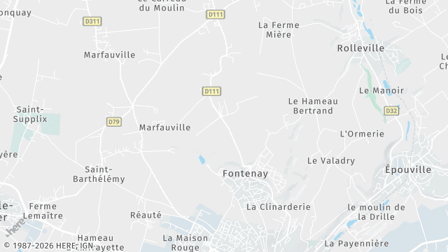 Carte de la zone d'intervention à Fontenay