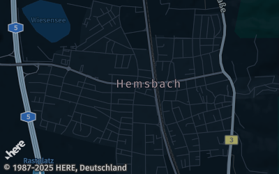 Heizung Map of Hemsbach