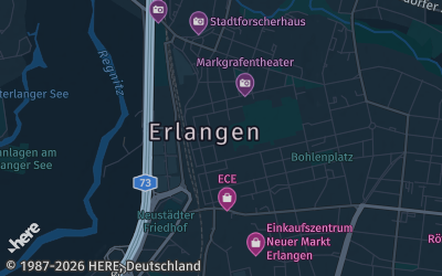 Heizung Map of Erlangen