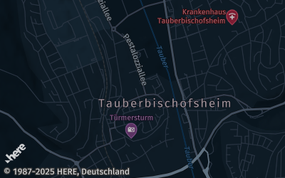 Heizung Map of Tauberbischofsheim