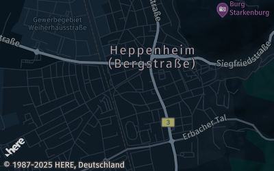 Heizung Map of Heppenheim