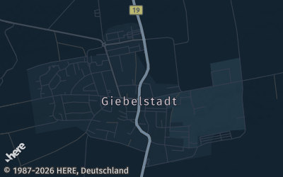 Heizung Map of Giebelstadt
