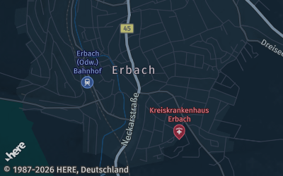 Heizung Map of Erbach