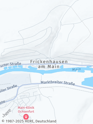 Here Map of Frickenhausen am Main