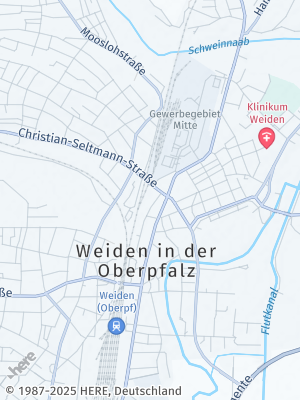 Here Map of Weiden in der Oberpfalz