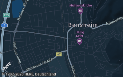 Heizung Map of Bensheim