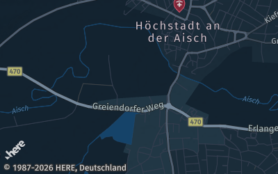 Heizung Map of Höchstadt an der Aisch