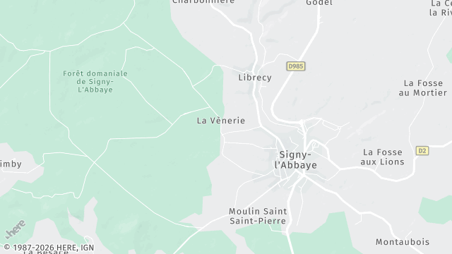 Carte de la zone d'intervention à Signy-l'Abbaye