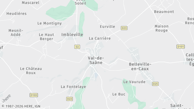 Carte de la zone d'intervention à Val-de-Saâne