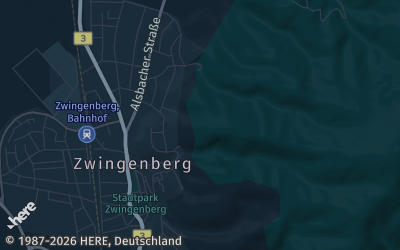 Heizung Map of Zwingenberg
