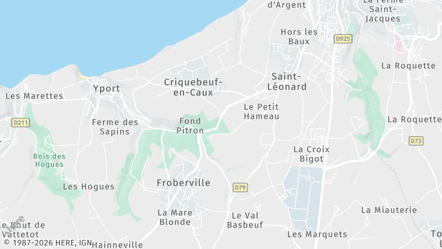 Carte de la zone d'intervention à Saint-Léonard