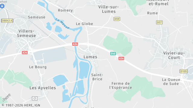 Carte de la zone d'intervention à Lumes