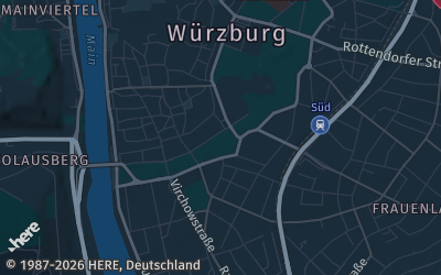 Heizung Map of Würzburg